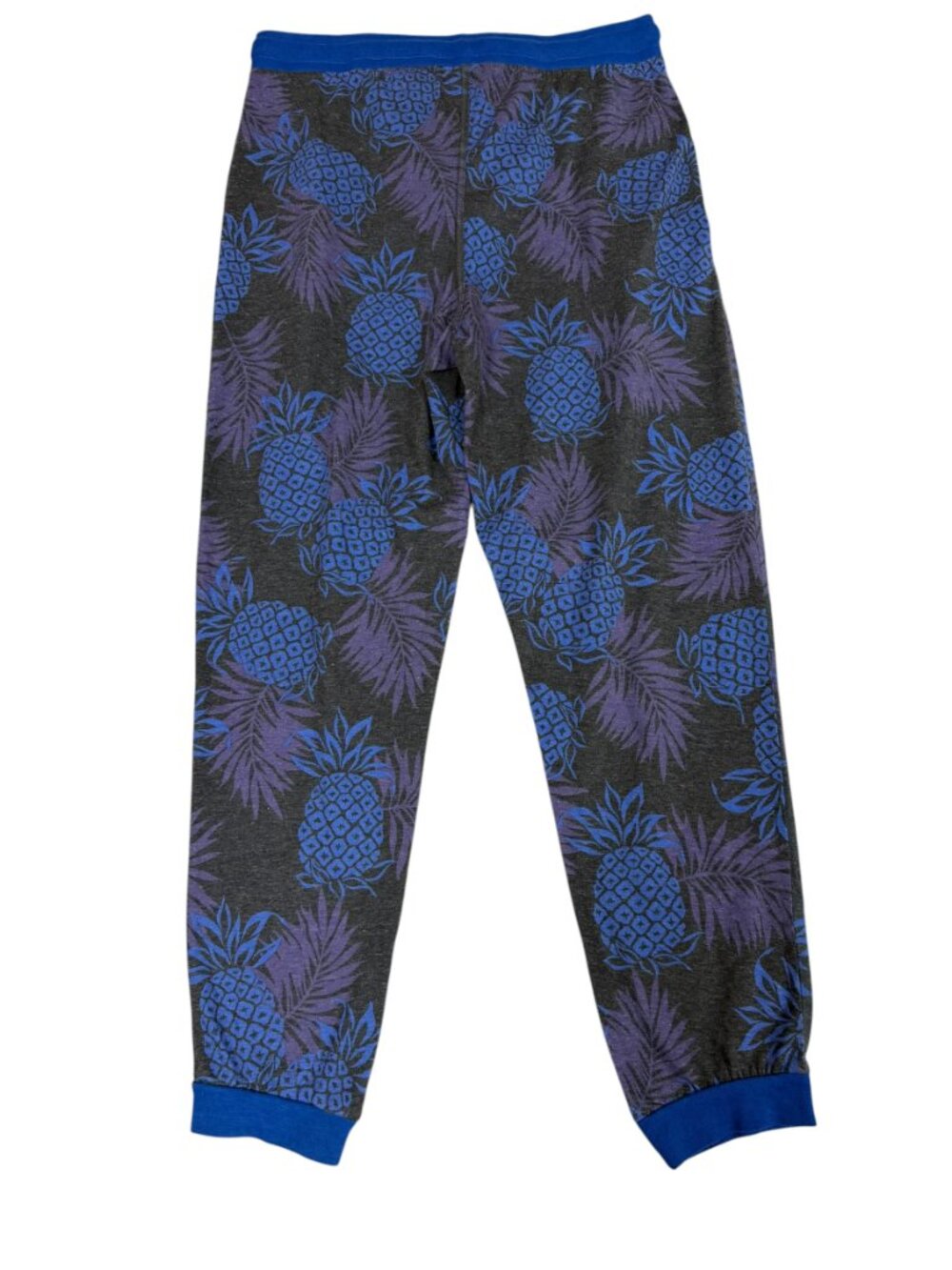 Top Drawer Women's Medium Jogger Sweatpants Tropical Pineapple Print Purple/Blue - Picture 4 of 9